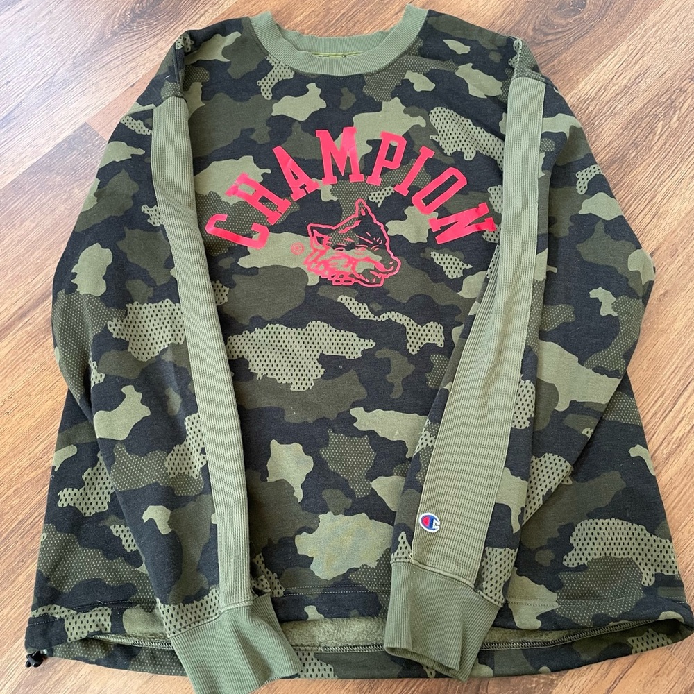 Champion Men's Camouflage Sweater - Green